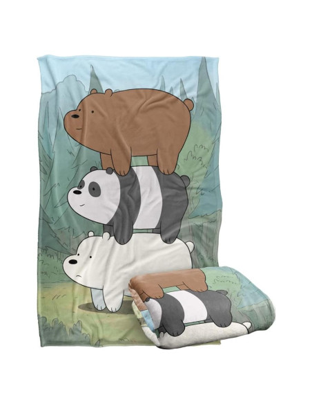 Manta Suave We Bare Bears 91x147 cm Microfibra Poliester