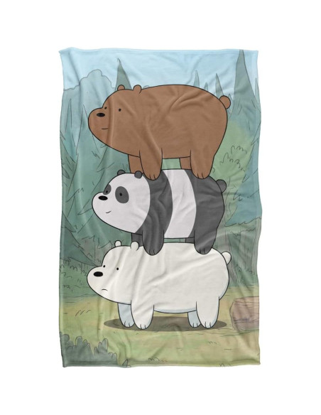 Manta Suave We Bare Bears 91x147 cm Microfibra Poliester