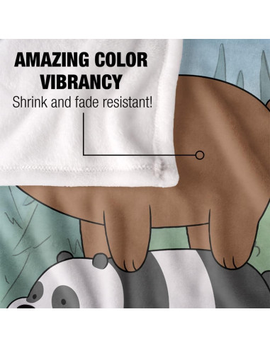 Manta Suave We Bare Bears 91x147 cm Microfibra Poliester