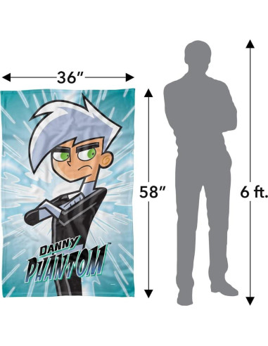 Manta Polar LOGOVISION Danny Phantom 91x147 cm con Logo
