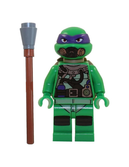 Minifigura LEGO TMNT Donatello en equipo de buceo 5.08 cm