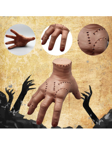 Prop Mano Miércoles Addams Cosplay Halloween 12.7cm