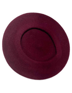 Boina de lana unisex frambuesa brillante 27.94 cm