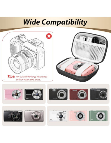 Funda de Cámara Digital Linpr para KODAK PIXPRO y Canon IXUS