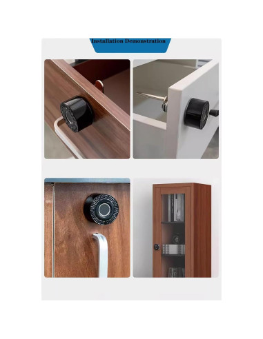 Cerradura de gabinete biométrica Lelukee con huella dactilar