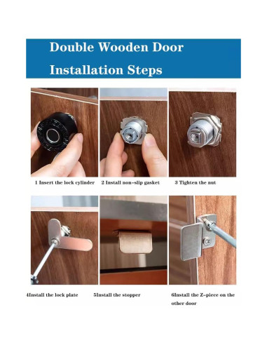 Cerradura de gabinete biométrica Lelukee con huella dactilar