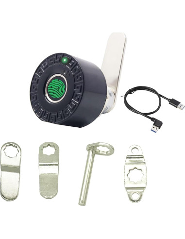 Cerradura de gabinete biométrica Lelukee con huella dactilar