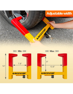 Bloqueo de Rueda KAYCENTOP Antirrobo Universal 35.1 cm 2