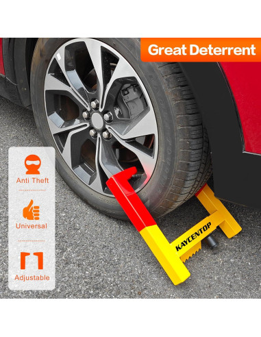 Bloqueo de Rueda KAYCENTOP Antirrobo Universal 35.1 cm