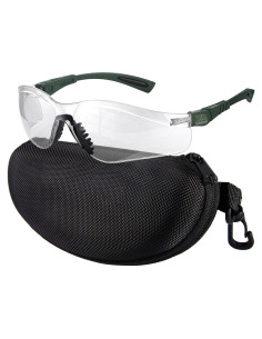 Gafas de Tiro Xaegistac Antivaho con Estuche Duro Verde Militar