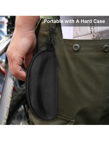 Gafas de Tiro Xaegistac Antivaho con Estuche Duro Verde Militar