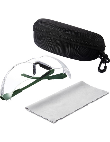 Gafas de Tiro Xaegistac Antivaho con Estuche Duro Verde Militar