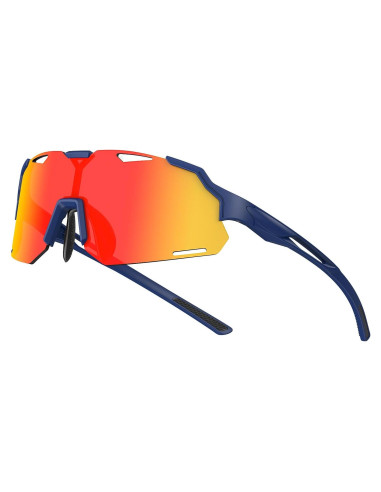 Gafas de sol polarizadas para niños TR90 UV400 Azulrojo