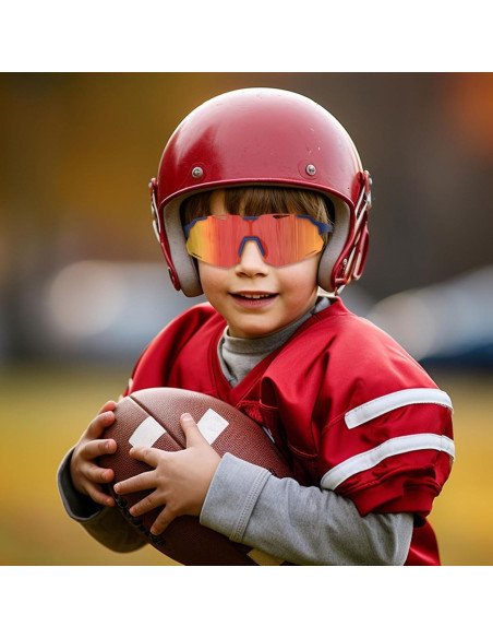 Gafas de sol polarizadas para niños TR90 UV400 Azulrojo