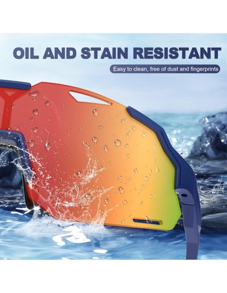 Gafas de sol polarizadas para niños TR90 UV400 Azulrojo