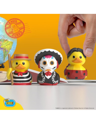 TUBBZ Mini Patito de Goma México Día de los Muertos 5 cm