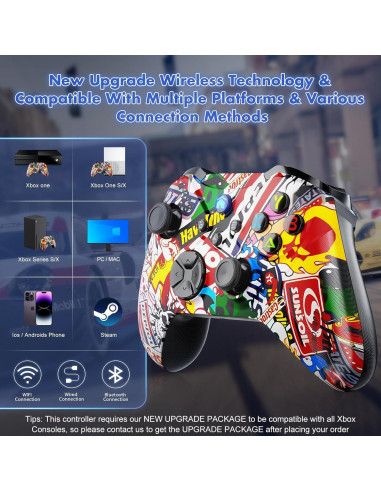 Controlador Inalámbrico Gamrombo para Xbox y PC con Turbo