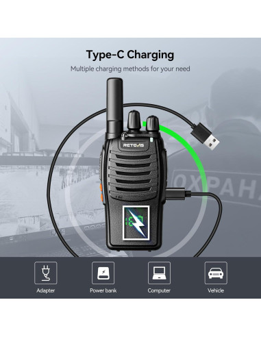 Walkie Talkies Retevis H-777H Recargables 5 Unidades