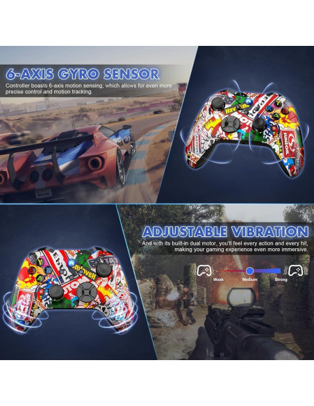 Controlador Inalámbrico Gamrombo para Xbox y PC con Turbo