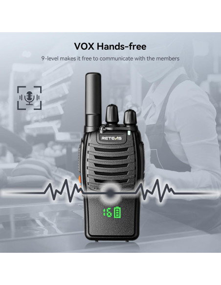Walkie Talkies Retevis H-777H Recargables 5 Unidades
