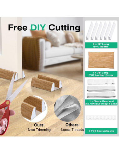 Tapón de Draft Lewondr 91.44 cm Beige Impermeable