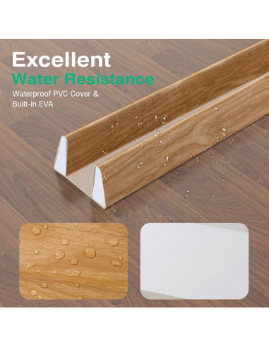 Tapón de Draft Lewondr 91.44 cm Beige Impermeable