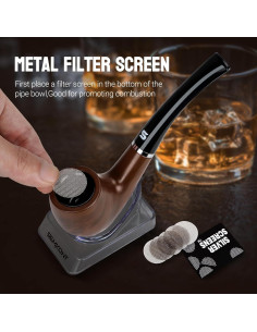 Juego de Pipas de Tabaco SEMKONT con Accesorios y Soporte 2