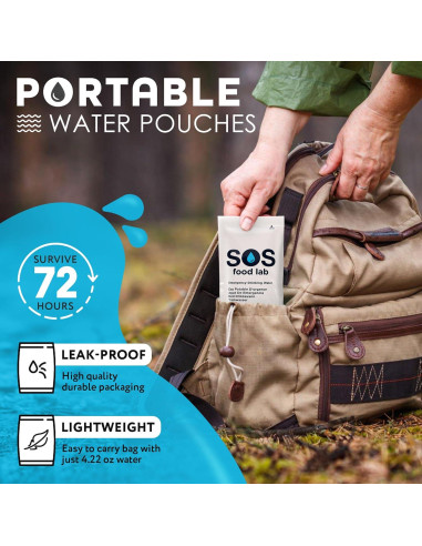 Agua Potable de Emergencia S.O.S - 62 Sachets de 125 ml