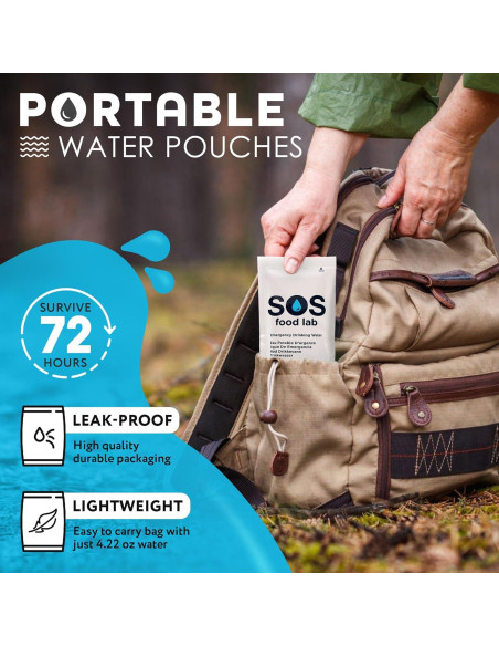 Agua Potable de Emergencia S.O.S - 62 Sachets de 125 ml