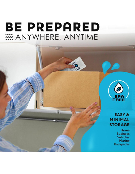 Agua Potable de Emergencia S.O.S - 62 Sachets de 125 ml