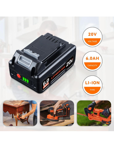 Paquete de Batería de Ión de Litio 20V Black and Decker 2P