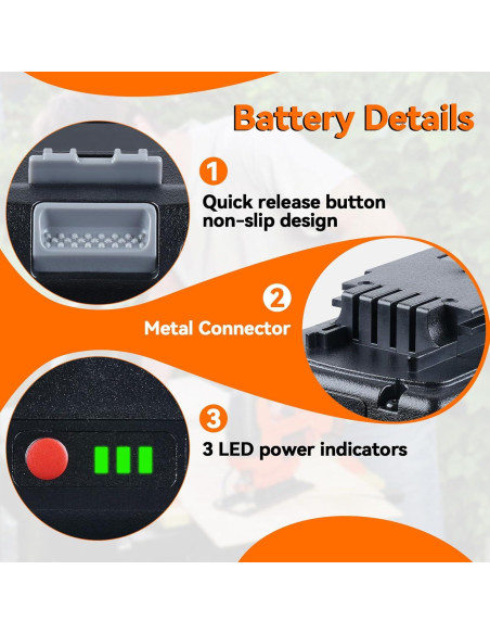 Paquete de Batería de Ión de Litio 20V Black and Decker 2P