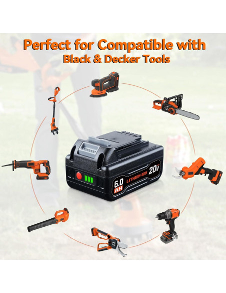 Paquete de Batería de Ión de Litio 20V Black and Decker 2P