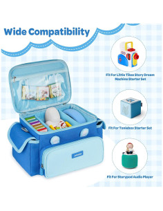 Funda de Almacenamiento Little Tikes para Toniebox y Storypod - Azul 2