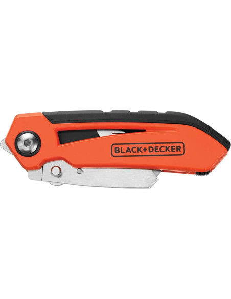 Cuchillo Utility Plegable BLACK+DECKER BDHT10002 con 3 Cuchillas