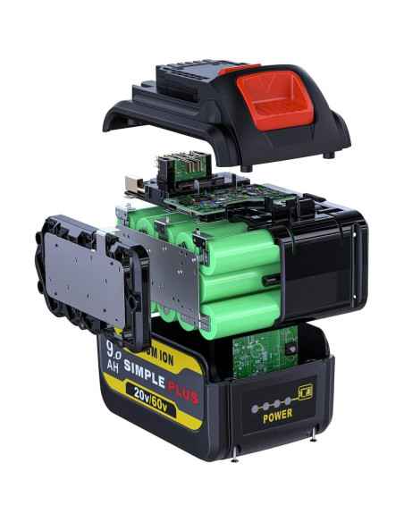 Batería de Reemplazo Dewalt 60V 9Ah - Paquete de 4