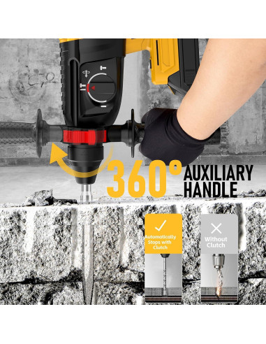 Taladro de Martillo Rotativo Inalámbrico Funnywhale iHammer 6 Plus 20V