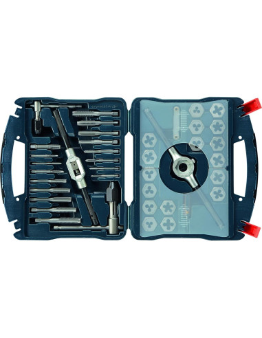 Juego de Machos y Matrices Métricos Bosch BTD40MS 40 Piezas