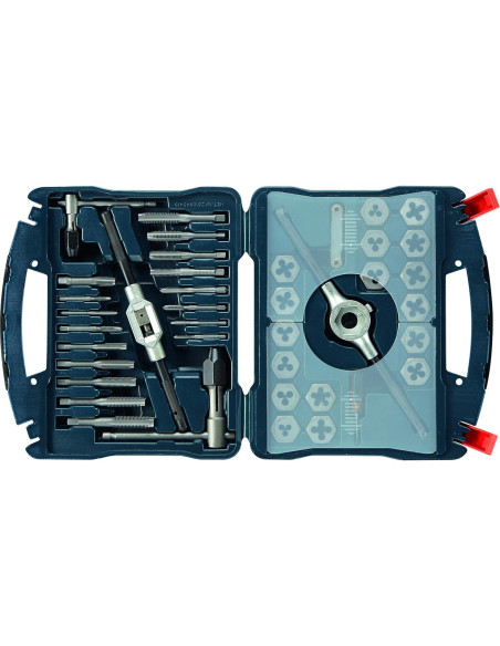 Juego de Machos y Matrices Métricos Bosch BTD40MS 40 Piezas