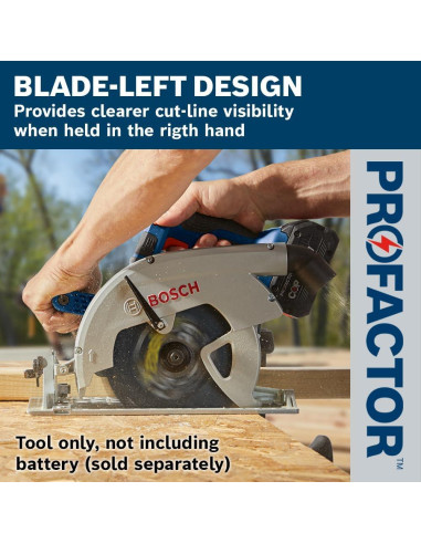 Sierra Circular Izquierda Bosch GKS18V-26LN 18V 7-1/4" Renovada
