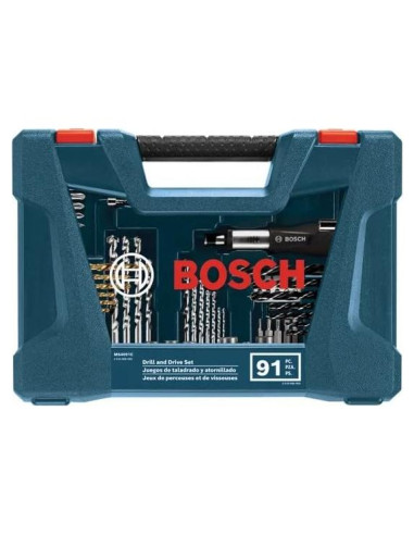 Juego de 91 Piezas de Brocas y Destornilladores Bosch MS4091C