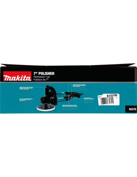 Pulidora Makita 9237C 1200W 3200 RPM 7" (17.78 cm) Azul