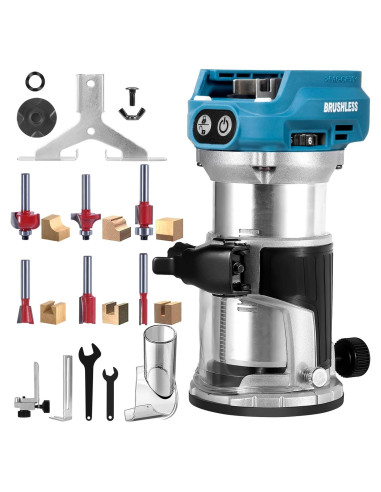 Router Inalámbrico 800W BellaDimora para Batería Makita 18V