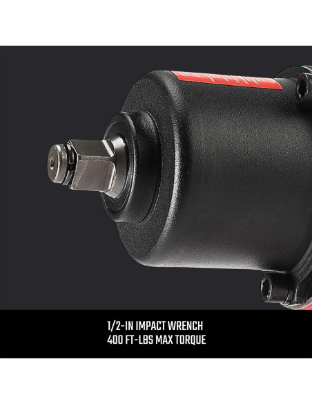 Llave de impacto neumática CRAFTSMAN 1/2" 400 pies-libras