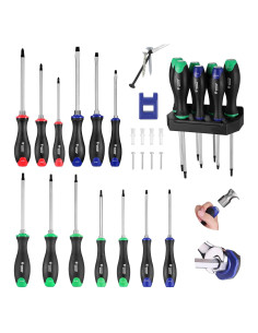 Juego de Destornilladores Magnéticos WORKPRO 24 Piezas Go-Thru