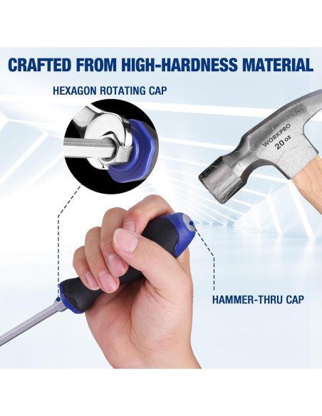 Juego de Destornilladores Magnéticos WORKPRO 24 Piezas Go-Thru