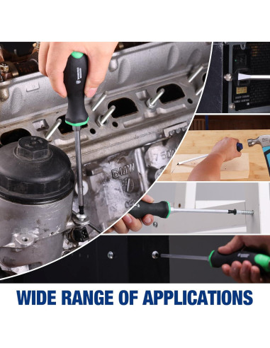 Juego de Destornilladores Magnéticos WORKPRO 24 Piezas Go-Thru