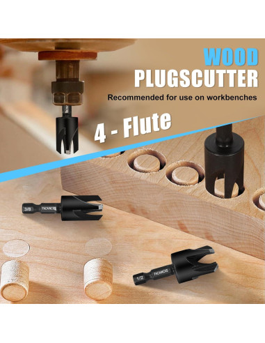 Juego de Brocas Avellanadas para Madera 16 PCS FACAINCXS