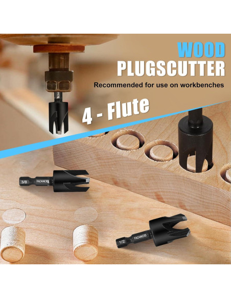 Juego de Brocas Avellanadas para Madera 16 PCS FACAINCXS