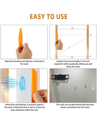 Buscador de Estudio Magnético Calvana 4pk - Sin Baterías